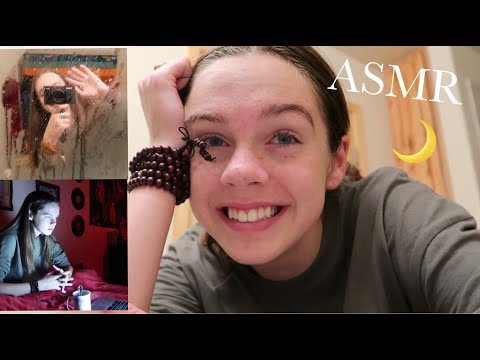 ASMR my Nighttime Routine (Shower, Homework, etc)