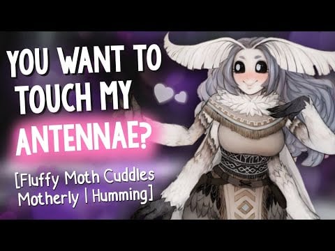 Motherly Moth Girl Cocoons you in her Fluffy Arms! [Keeping Warm | Humming | Finger Fluttering ASMR]