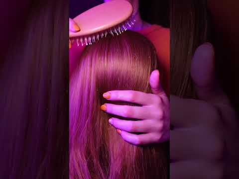 ASMR Brushing you to sleep 💤 #asmrshorts #relax #hairbrushing #hair