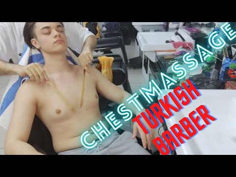 ASMR CHEST AND HEAD BACK MASSAGE TURKISH BARBER RELAXING MASSAGE SLEEP MASSAGE @Yigitsann