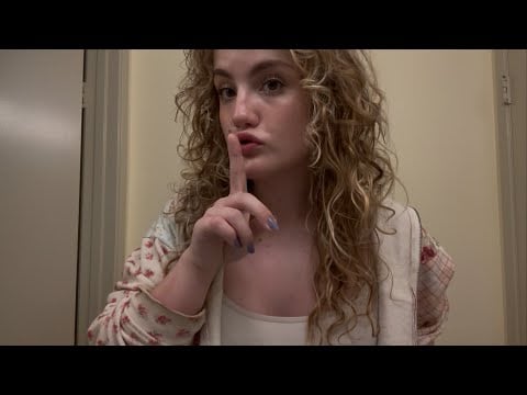 ASMR grwm NO TALKING only tapping (shhh we can’t get caught!)