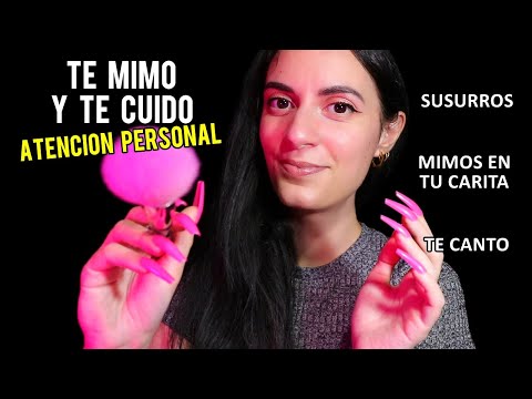 ASMR español Atención personal para dormir TE MIMO 💖(Susurros,Toco tu carita,Cantando)