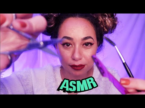 ASMR ROLEPLAY AMIGA FAZENDO SUA SOBRANCELHA | VOZ SUAVE, SONS DE BOCA