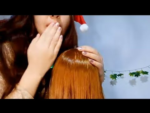 Asmr spit painting your hair 