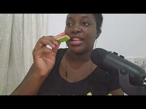 Asmr| Eating Juicy Watermelon| Asmr Whispering Sounds| Asmr Eating Mouth Sounds