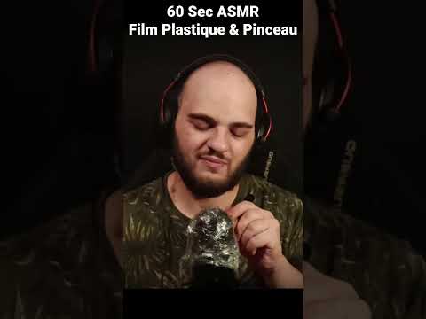60 Sec ASMR - Film Plastique & Pinceau 💤