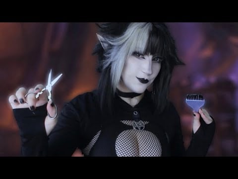 Flirty Elf Girl Cuts and Colors your Hair ✂️✨ | ASMR RP
