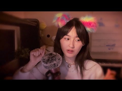 ASMR 🫧 inaudible whisper ramble (layered & clicky)