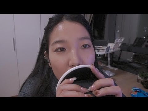ASMR small talk ear licking background noise