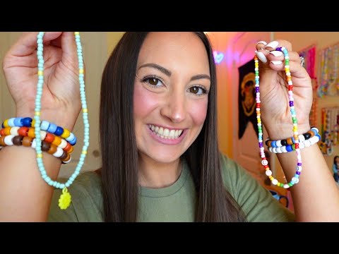 ASMR Summer Jewelry I Made & Love ❁ (chill vibes, overexplaining)
