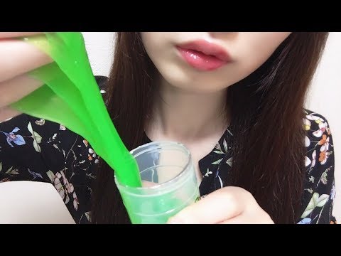 ［ASMR］100均スライムが気持ちいい！遊んでみた Cheep Slime No Talking | 音フェチちゃむ