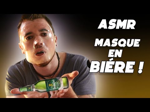 ASMR : MASQUE SOINS VISAGE : BIÉRE ! ( ALCOOL )  🥤