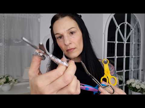 Different scissors haircut ASMR