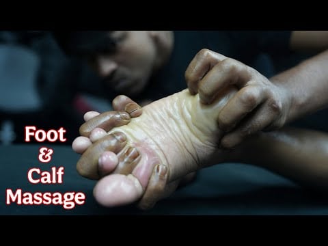 Deep Pressure Calf & Foot Massage For Deep Sleep | Indian Barber ASMR Therapy For Insomnia