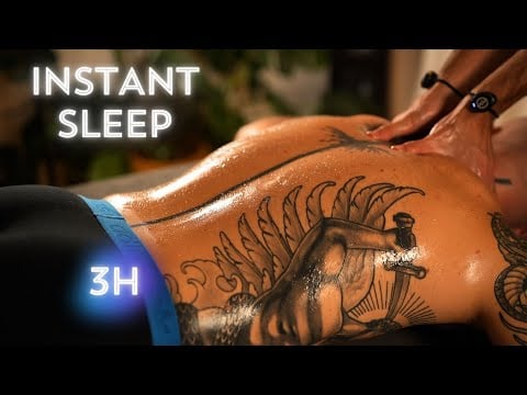 3-Hours of Back & Neck Massage with Warm Oil and No Talking