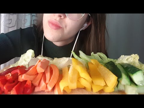 ASMR| Eating CRUNCHY VEGETABLES