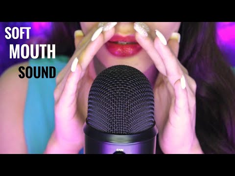 Asmr soft and gentle mouth sound +hand sound+ touching face for hypnosis and deep sleep👄💤