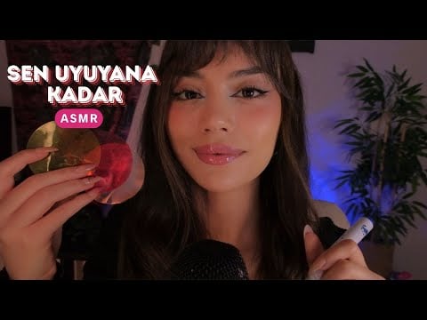 ASMR UYKU GETİRİCİ- Sen Uyuyana Kadar Sorular Soruyorum Ve Dediklerimi Yapıyorsun 😍