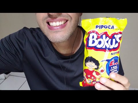 ASMR COMENDO PIPOCA - MUKBANG