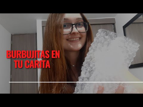 ASMR COLOMBIANO // Explotando burbujitas en tu carita