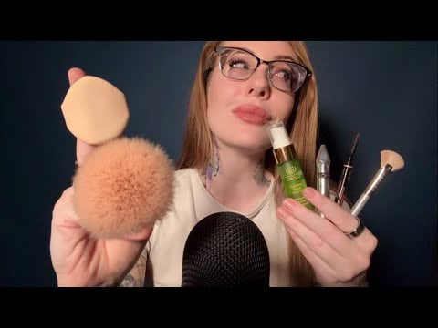 doing ur makeup only it’s FAST ASMR