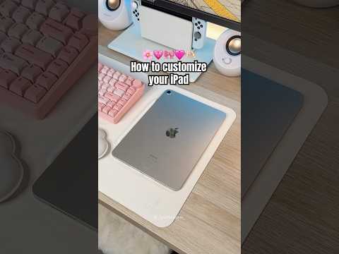 How to customize your iPad🎀 #apple #ipad #ipadair #tips #applepencil #tutorial