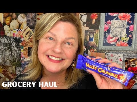 ASMR | Tingly & Sweet Grocery Haul featuring Plenty of Goodies and Tapping with Long Purple Nails! 🥰