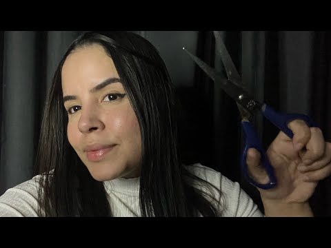 ASMR - CORTANDO SEU CABELO ✂️💇🏻‍♀️ #asmr #cortedecabelo