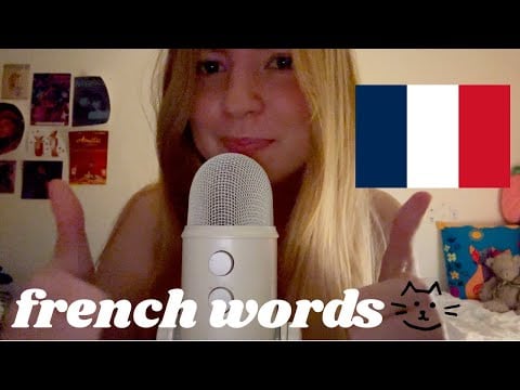 french words ASMR 🇫🇷 looots of clicky whispers