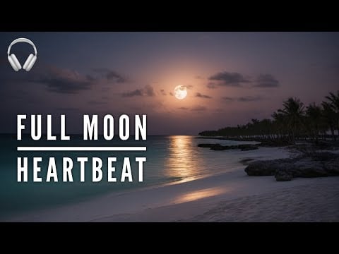My Heartbeat Under The Full Moon 🌕 ASMR Bimini Beach Walk