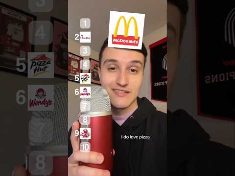 MY FAVORITE FAST FOOD TIER LIST 🍟🍔 ( ASMR ) #shorts #food #asmr