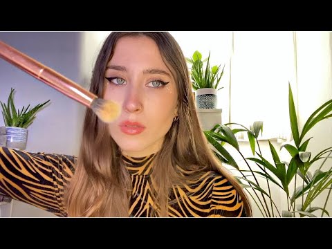 asmr | tracing your face (close up personal attention)