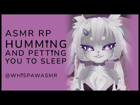 ASMR Bunny Girl Softly Hums And Pets You to Sleep with Gentle Brushing & Hushing | Binaural 3Dio