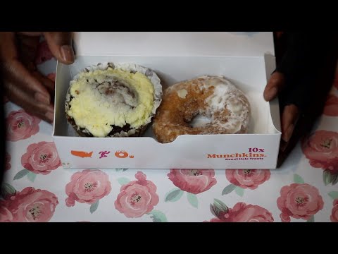 DUNKIN'S CARROT CAKE MUFFIN ASMR EATING SOUNDS