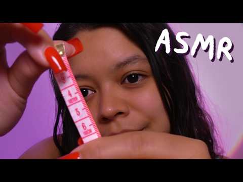 Je mesure très précisément ton visage 📏 | ASMR FR (inaudible, crayon..)