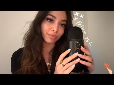 First time trying ASMR with a MICROPHONE ~ blue yeti mic test