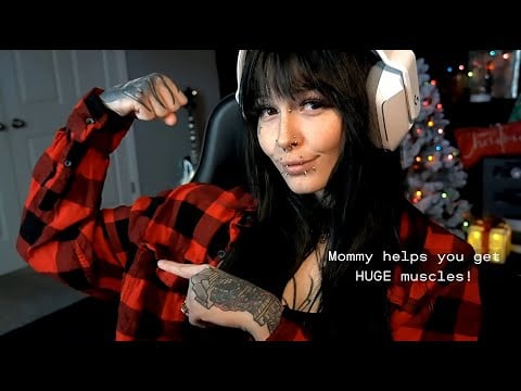 Mommy praises you for hard work in the gym