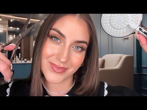 ASMR Deutsch Friseur Roleplay 💇🏽‍♀️ Sleep Inducing Haircut | Hairdresser Rp, Hair Wash, Massage