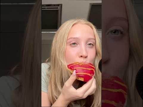 reviewing the krispy kreme harry potter doughnuts asmr mukbang
