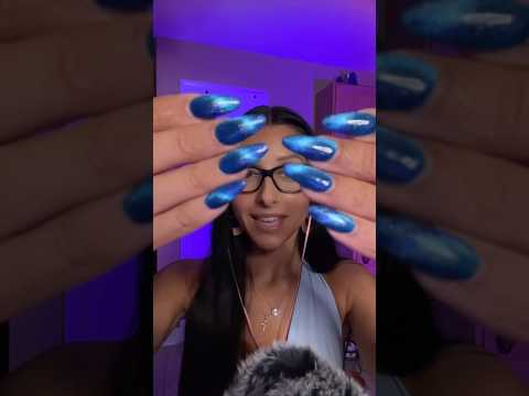 These are by far my favorite nails I’ve ever gotten 😍 #asmr #nails #nailart #naildesign #cateye