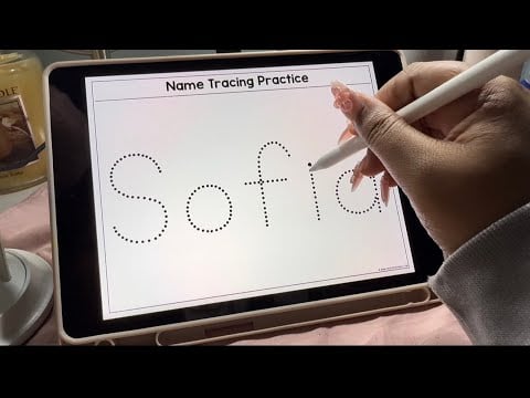 ASMR | Tracing My Subscribers Names Part Two 💌 | brieasmr