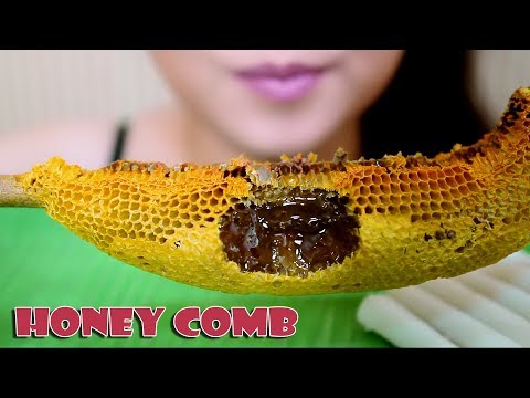 ASMR Apis florea honey comb x Rice Cake,EATING SOUND PART 03| LINH-ASMR