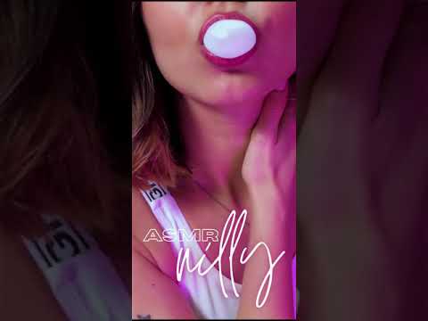 ASMR | Gum Popping & Hand Sounds #shorts