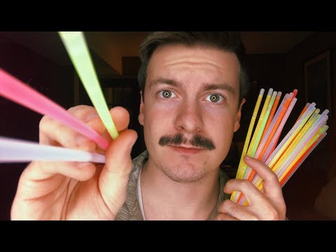 [ASMR] Light Triggers & Lens Tapping with Glow Sticks | Visual ASMR Triggers