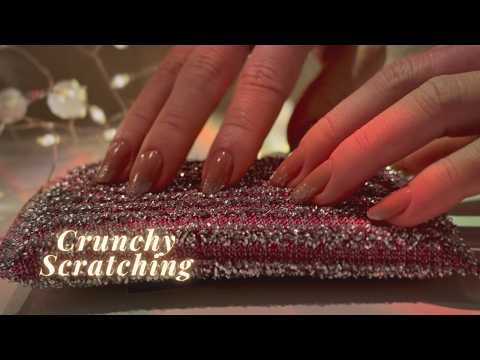 ASMR Crunchy Texture Scratching🫠 Sharp Brain Tingles💫 (with BGM)
