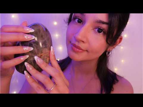 ASMR Tapping Through a Difficult Time 💜 Positive Affirmations & Relaxing Triggers