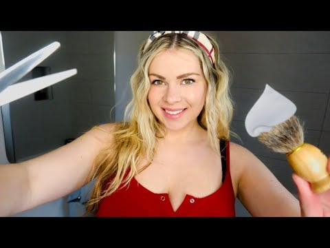 ASMR FOR MEN | A Gentle and Relaxing Shave at Home 🏡🪒