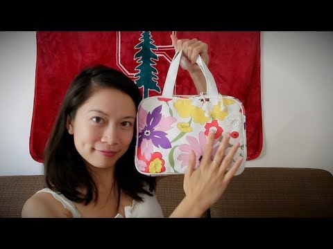 ASMR What's In My Skincare Travel Bag *Whispered* Fairy Char