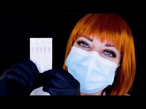 ASMR Skin Exam, Facial Acupuncture and Waxing - Gloves, Crinkles, Crackling Candle, Spa, Soft Spoken