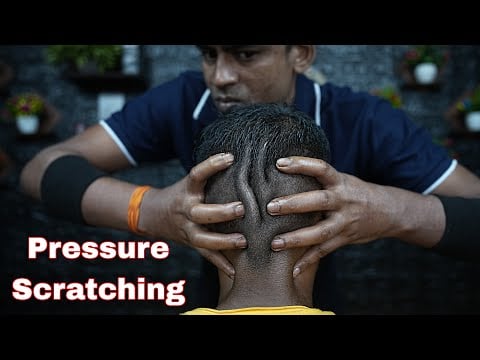 ASMR Tapping & Scratching Indian Head Massage | Head Scratching With Oil | Forehead Tapping Massage